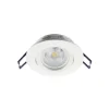 Samsola plafond inbouwlamp, wit, Ø 8 cm, metaal