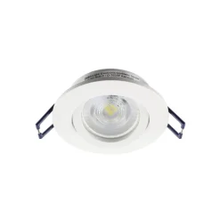 Samsola plafond inbouwlamp, wit, Ø 8 cm, metaal