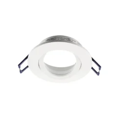 Samsola plafond inbouwlamp, wit, Ø 8 cm, metaal