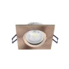 Samsola plafond inbouwlamp, koperkleurig, 9 x 9 cm, metaal