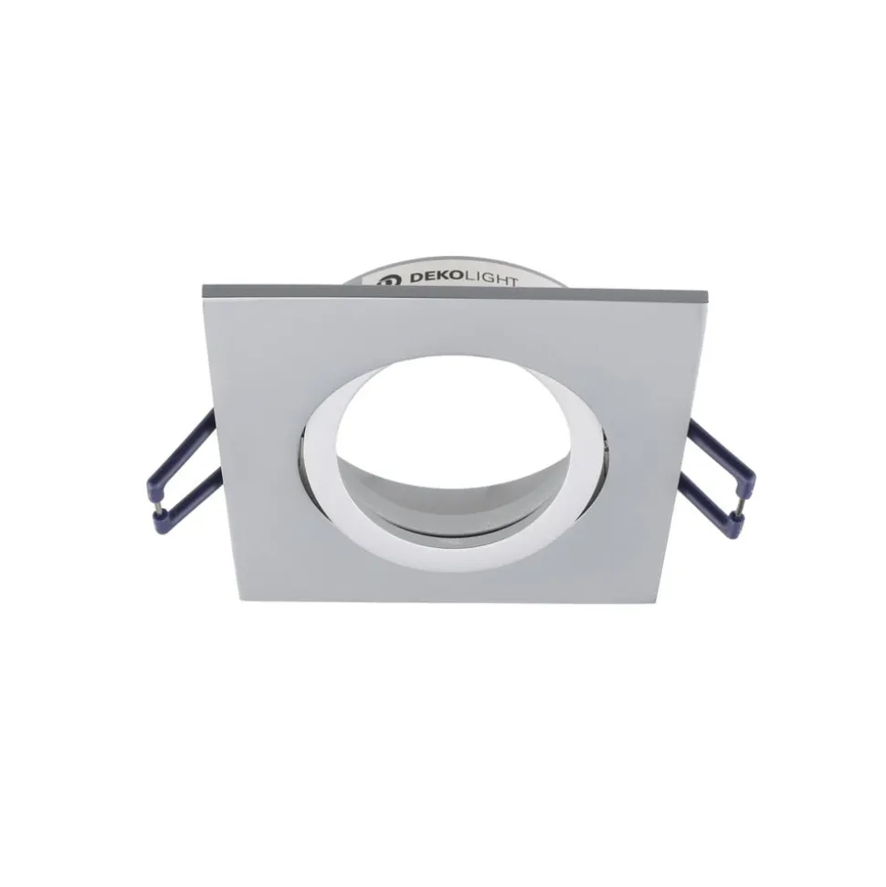 Samsola plafondinbouwlamp, aluminiumkleurig, 9 x 9 cm, metaal