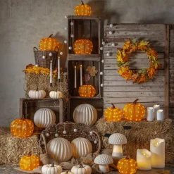 Sandy LED lamp op zonne-energie, 16 cm, wit, kunststof, paddestoelvorm