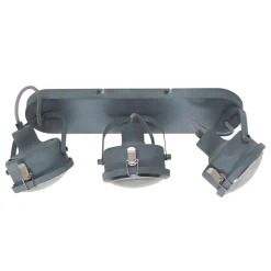 Satelliet industriële plafondlamp in grijs