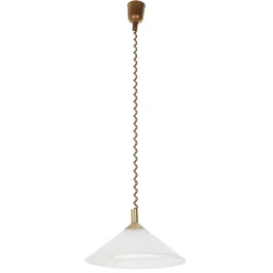 Saturn instelbare hanglamp in messinglook