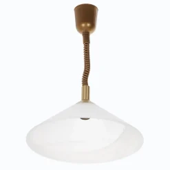 Saturn instelbare hanglamp in messinglook