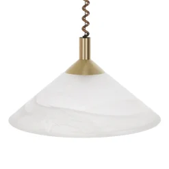 Saturn instelbare hanglamp in messinglook