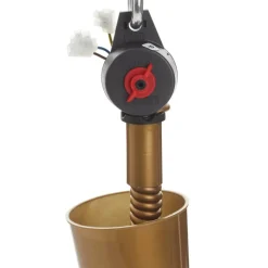 Saturn instelbare hanglamp in messinglook