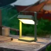 Saulio LED tafellamp op zonne-energie, olijfgroen, IP44, aluminium, USB,