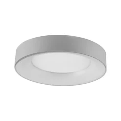Sauro LED plafondlamp, Ø 40 cm, zilver