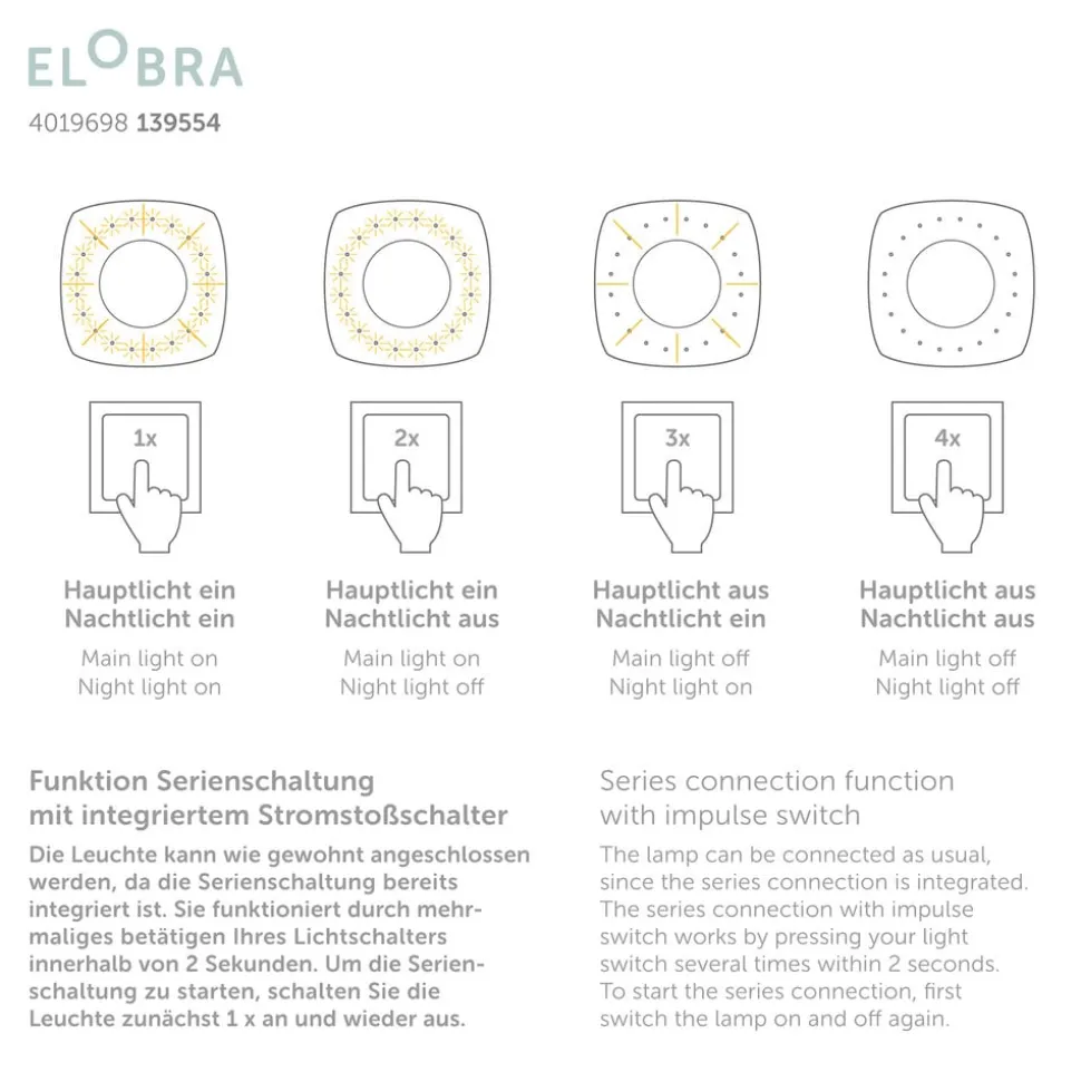 Scandi forest LED plafondlamp, 58 cm, groen, MDF hout