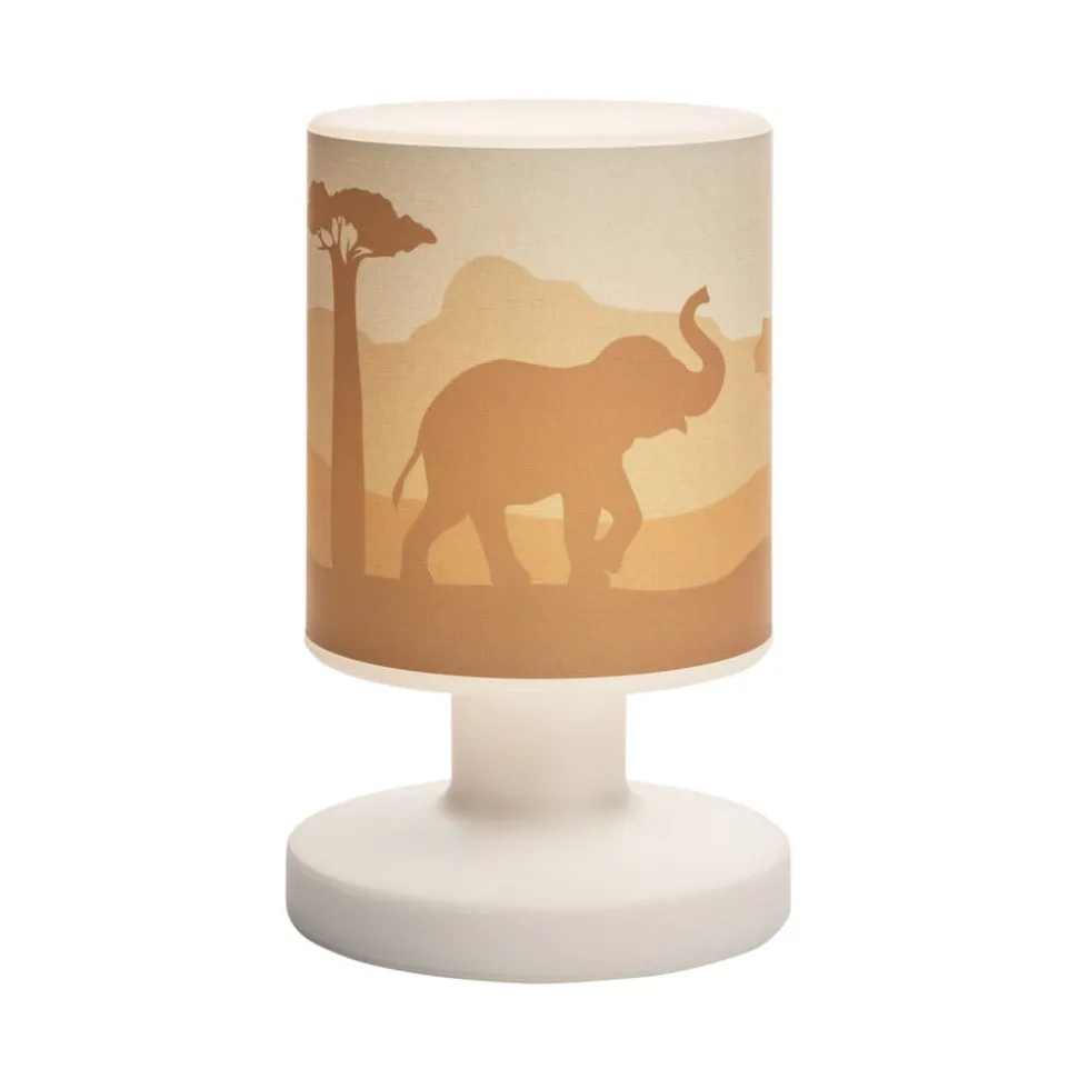 Scandi Savanne LED oplaadbare tafellamp, oranje, 21 cm