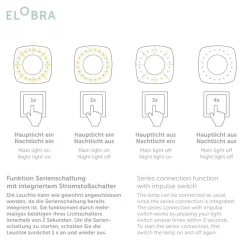 Scandi Savanne plafondlamp, oranje, 58 cm, hout