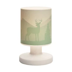 Scandi Wald LED oplaadbare tafellamp, groen, 21 cm, kunststof