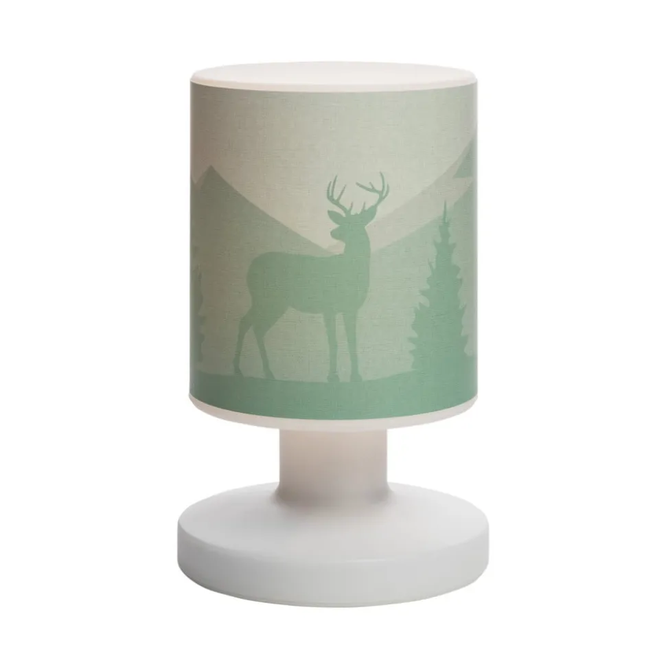 Scandi Wald LED oplaadbare tafellamp, groen, 21 cm, kunststof
