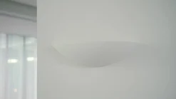 Schaalvormige gipsen wandlamp Guilia