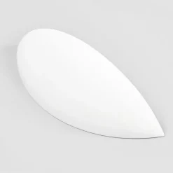 Schaalvormige gipsen wandlamp Guilia