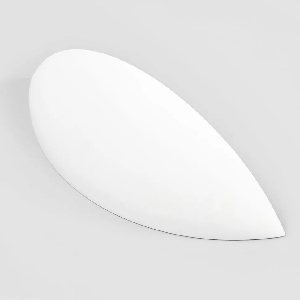 Schaalvormige gipsen wandlamp Guilia