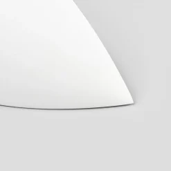 Schaalvormige gipsen wandlamp Guilia