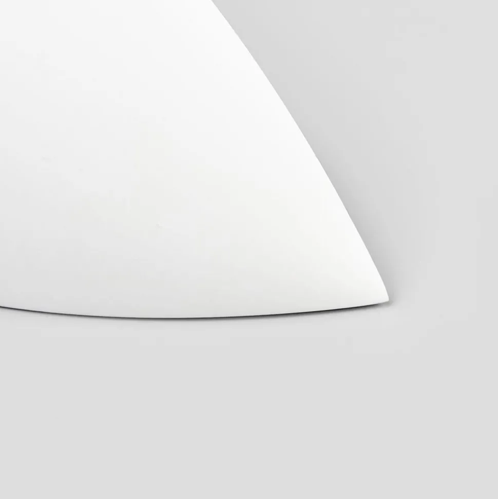Schaalvormige gipsen wandlamp Guilia