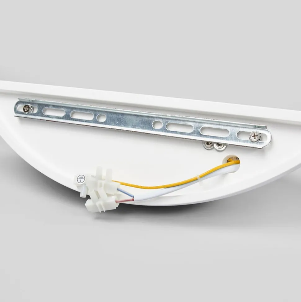 Schaalvormige gipsen wandlamp Guilia