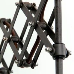 Schaarlamp Factory met linnen kap