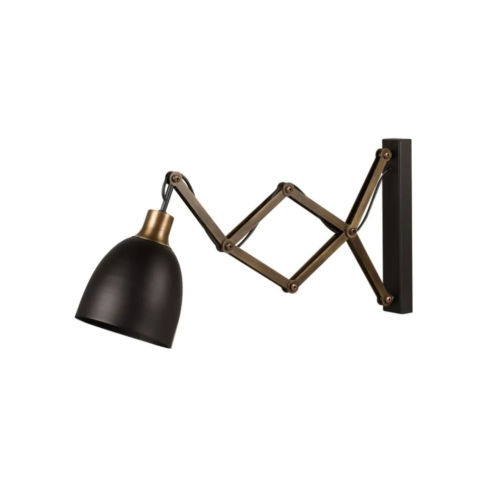 Schaarlamp Sivani MR-725 zwart/goud antiek