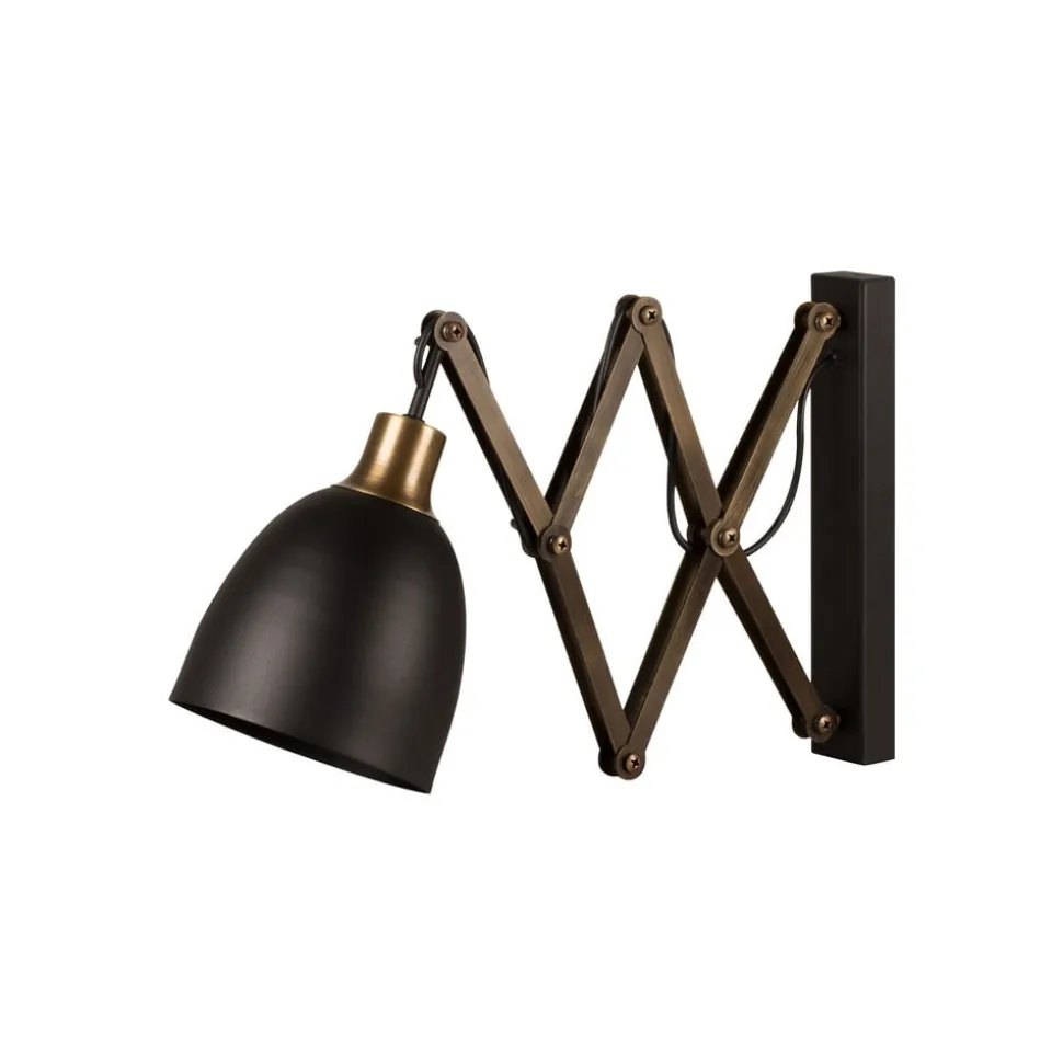 Schaarlamp Sivani MR-725 zwart/goud antiek