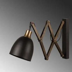 Schaarlamp Sivani MR-725 zwart/goud antiek
