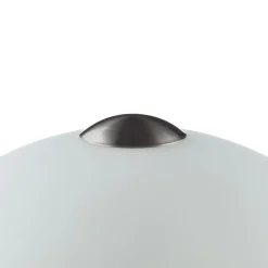 Schemerlamp Solo 1, nikkel, wit