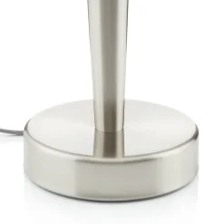 Schemerlamp Solo 1, nikkel, wit