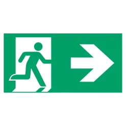 Schild vluchtroute type B voor L-LUX standaard Eco