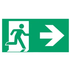 Schild vluchtroute type B voor E-Lux standaard