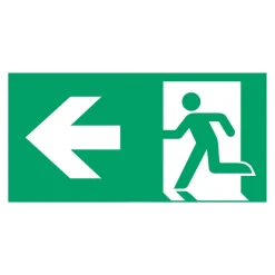 Schild vluchtroute type C voor E-Lux standaard