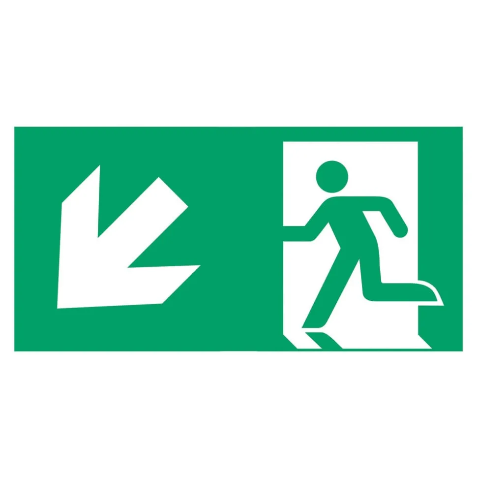 Schild vluchtroute type D voor L-LUX standaard Eco