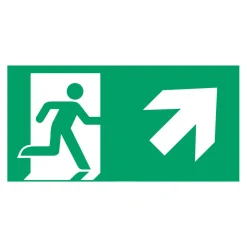 Schild vluchtroute type G voor E-Lux standaard