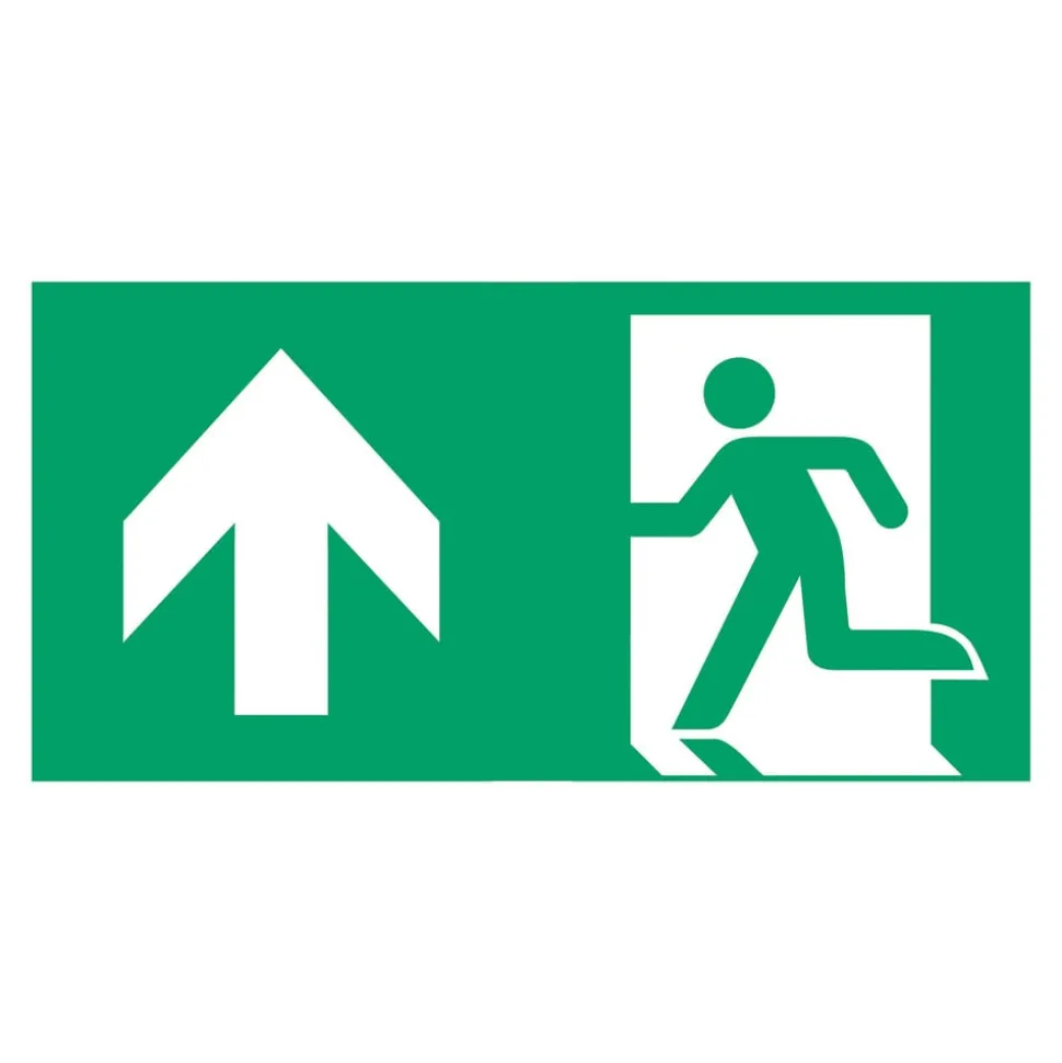 Schild vluchtroute type H voor E-Lux standaard