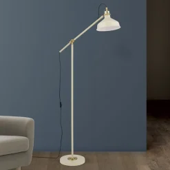 Schiller vloerlamp, kaki, metaal, 153 cm hoog, verstelbaar
