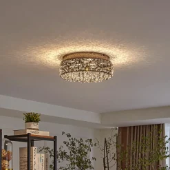 Schitterende LED plafondlamp Felias, ronde vorm