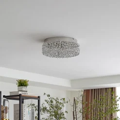 Schitterende LED plafondlamp Felias, ronde vorm