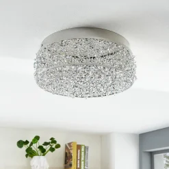 Schitterende LED plafondlamp Felias, ronde vorm