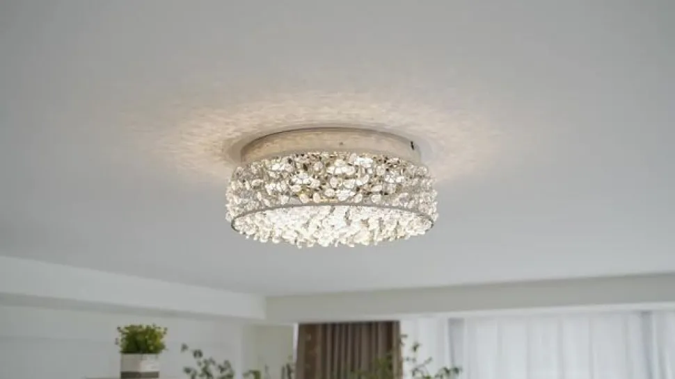 Schitterende LED plafondlamp Felias, ronde vorm