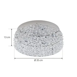 Schitterende LED plafondlamp Felias, ronde vorm