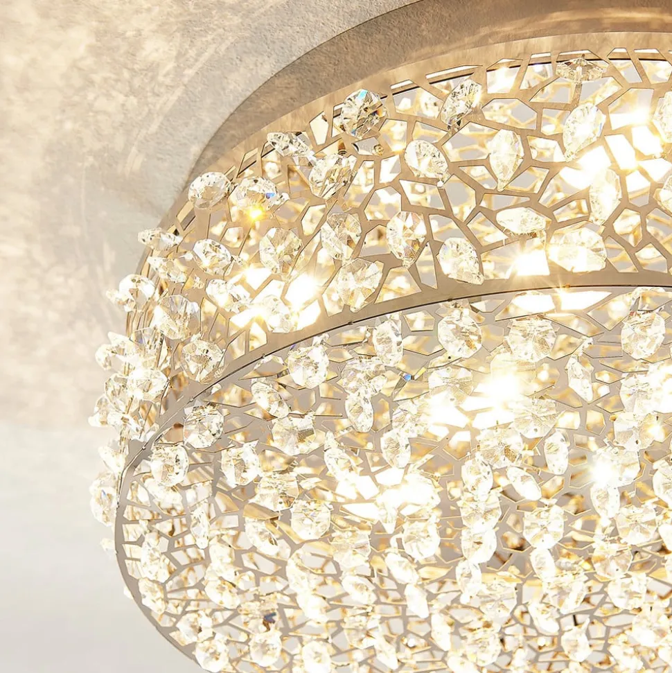 Schitterende LED plafondlamp Felias, ronde vorm