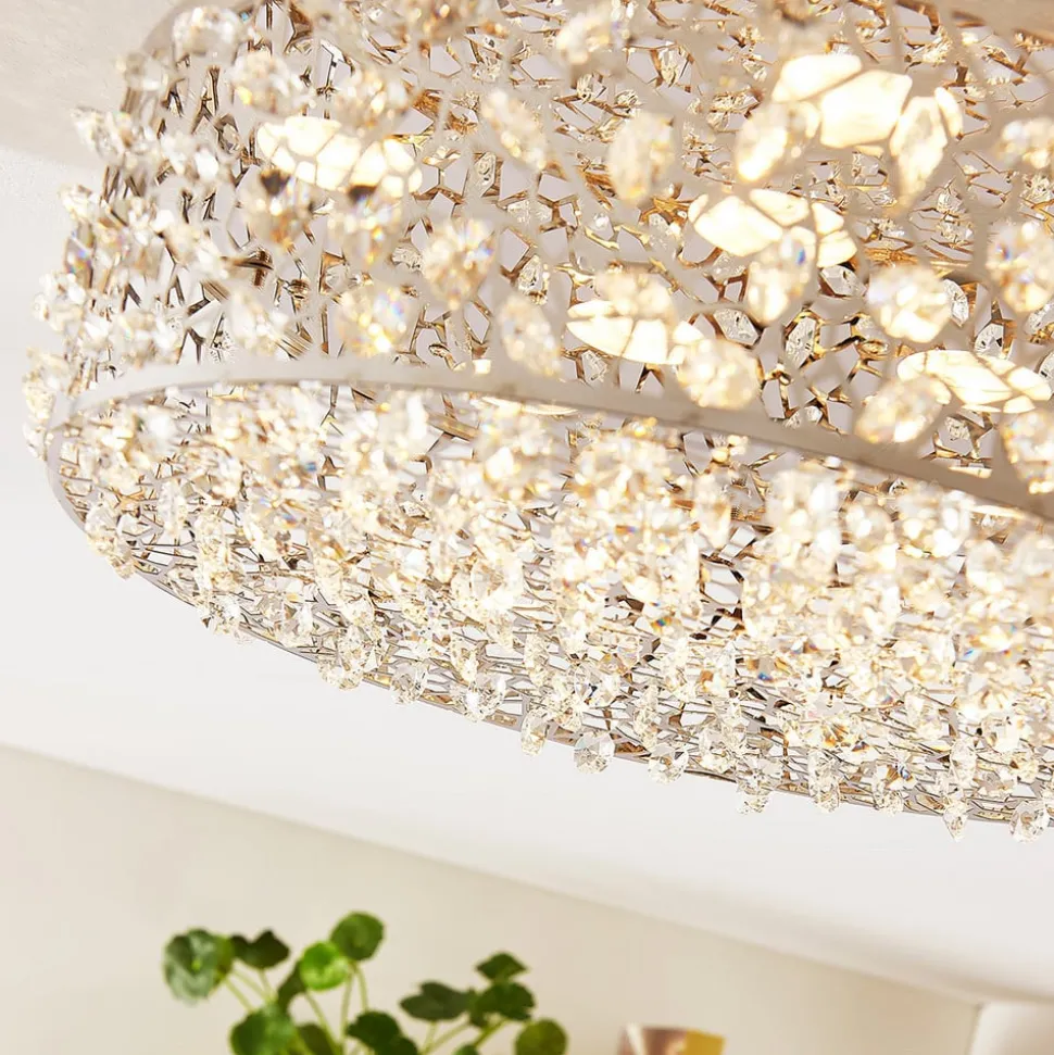 Schitterende LED plafondlamp Felias, ronde vorm