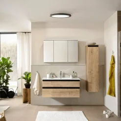 Schöner Wohnen Flat LED badkamer plafondlamp Ø 40 cm