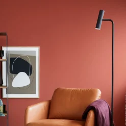 Schöner Wohnen Stina LED vloerlamp zwart