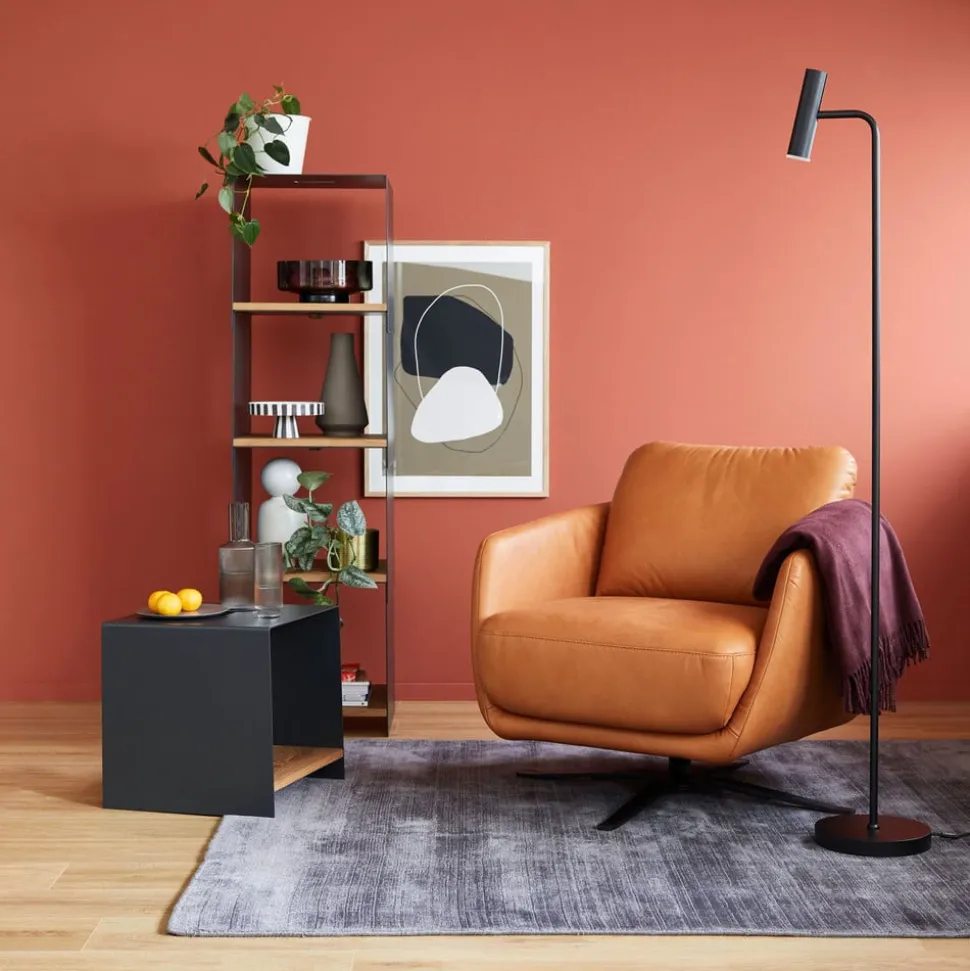 Schöner Wohnen Stina LED vloerlamp zwart