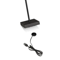 Scilla LED tafellamp met USB, zwart