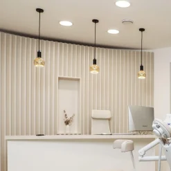 SEGULA floating bol G150 E27 6W grijs glas open