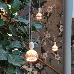 SEGULA floating bol twisted G150 E27 6W grijs